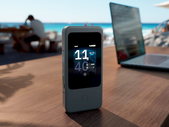 Mudi 7 (GL-E5800) 5G NR Wi-Fi 7 travel 路由器 supports up to 4.67 Gbps link rate